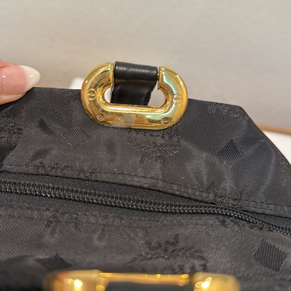 Authentic MCM Vintage Black Visetos Nylon Handle Tote Bag Made in Germany - Picture 12 of 17